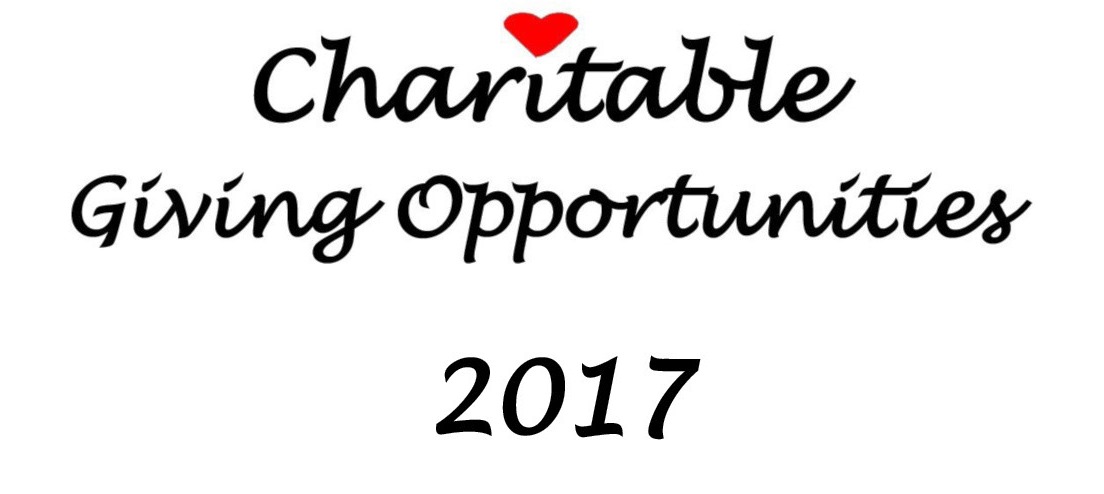 Charitable Giving Opportunities header